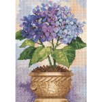 (image for) Gold Petites Hydrangea In Bloom Counted Cross Stitch Kit